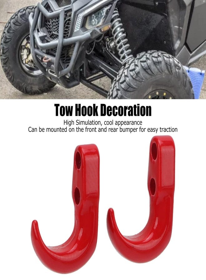 Astibym RC Tow Hook, Light Easy to Install RC Trailer Hook Authenticity for 1/24 Scale Model Mounting(red), car Model Accessories - Image 3